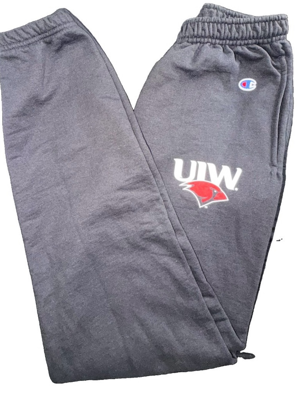 Champion Women’s Black UIW Cardinal Logo Sweatpants Joggers Sz S